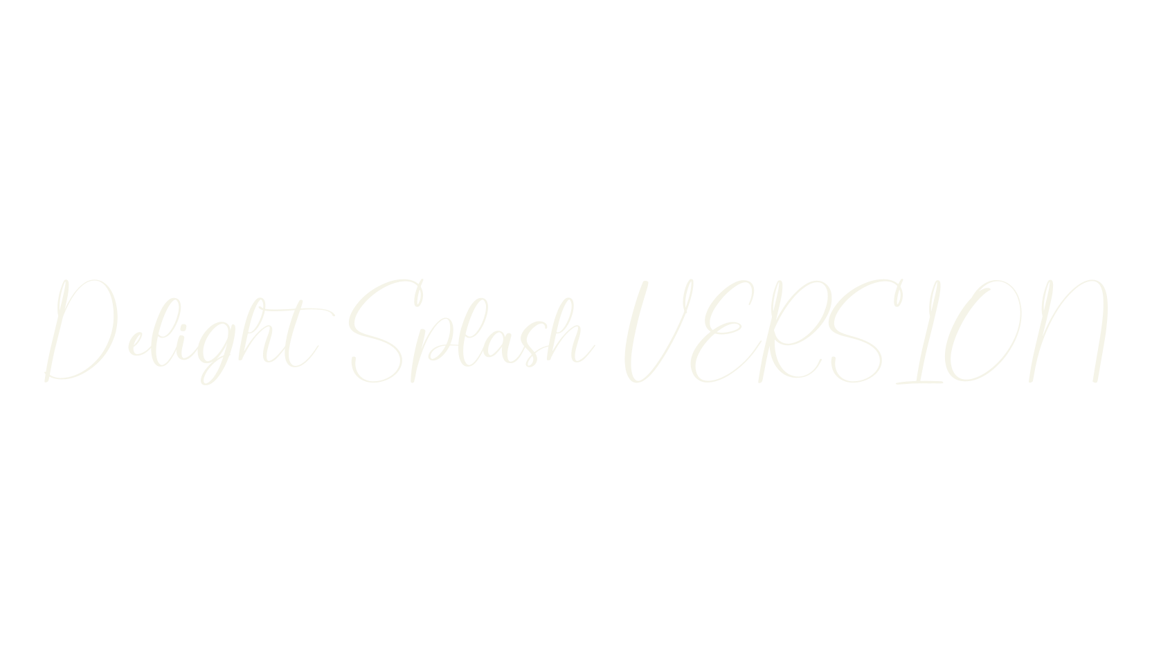 Delight Splash VERSION, script font preview