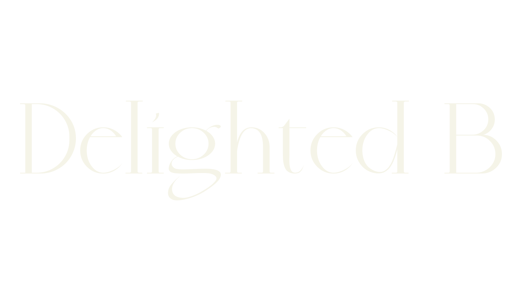 Delighted B, watermark font preview