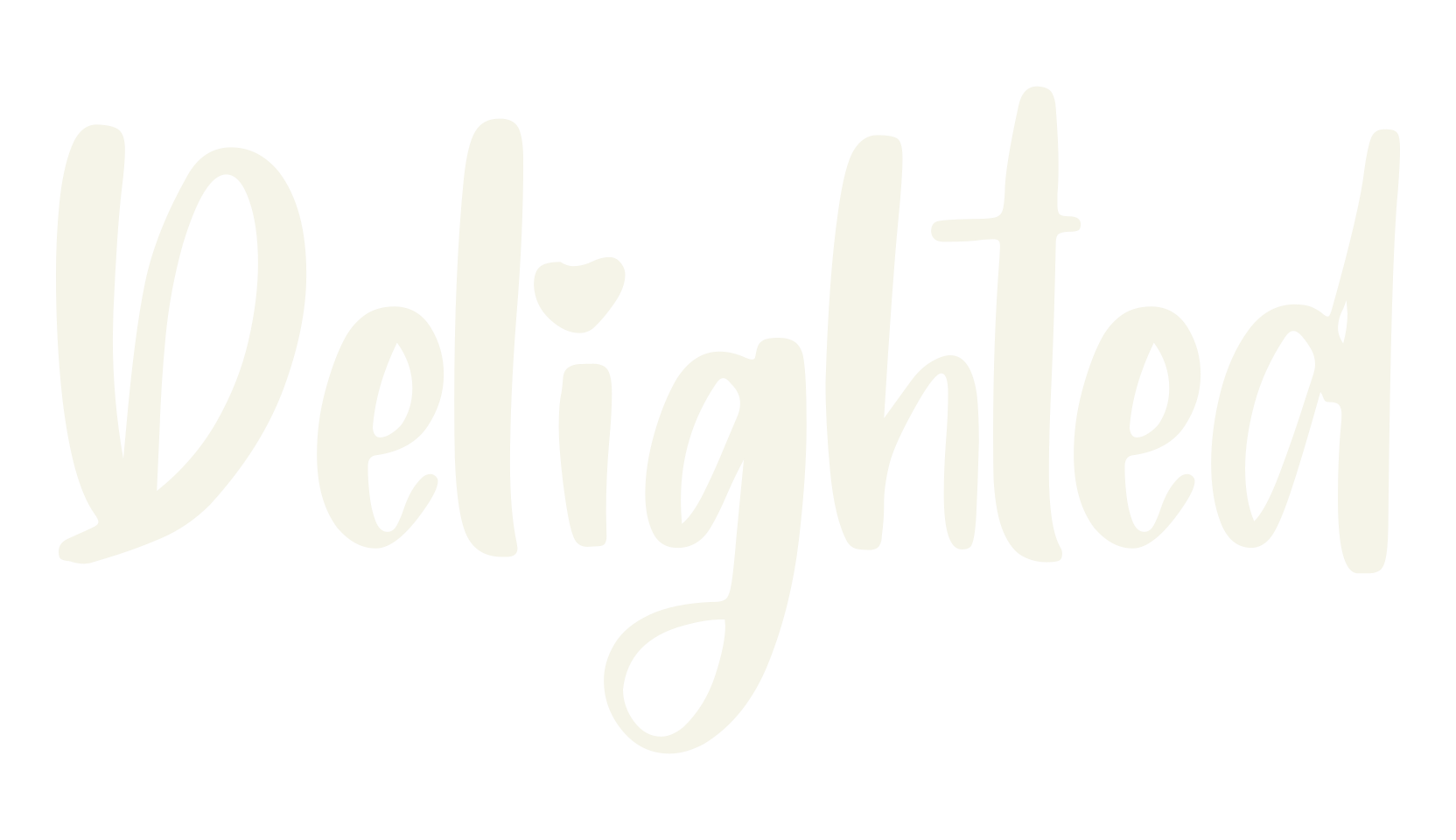 Delighted, handwriting font preview