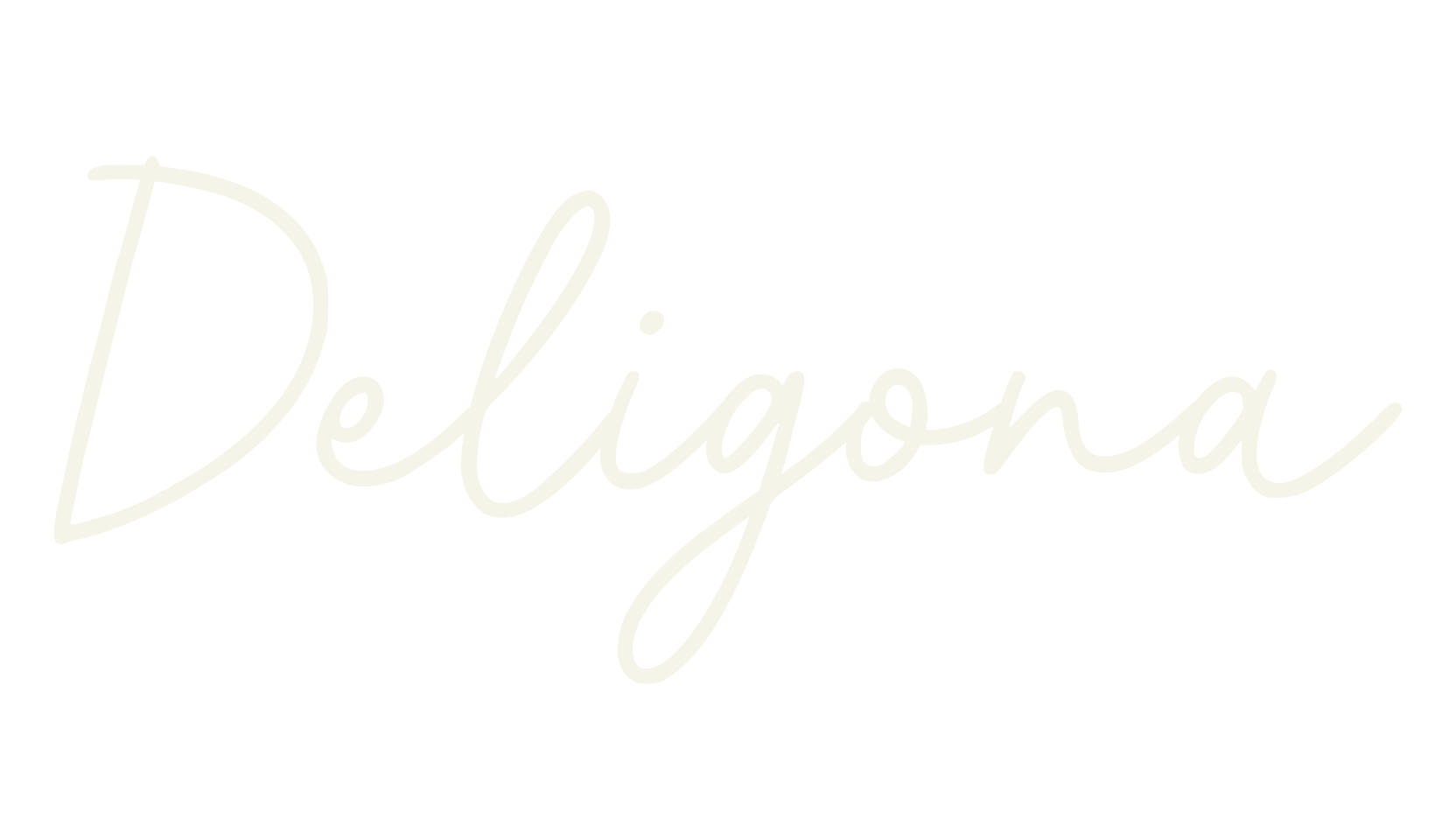 Deligona, signature font preview