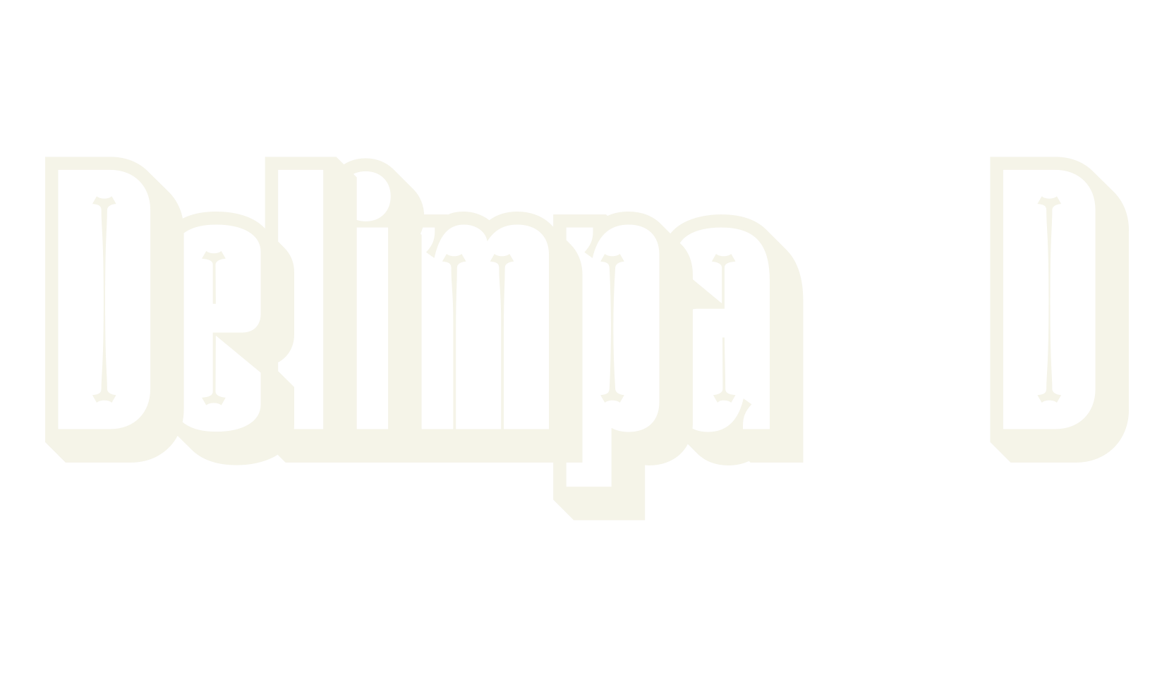 Delimpa 3D, 3d font preview