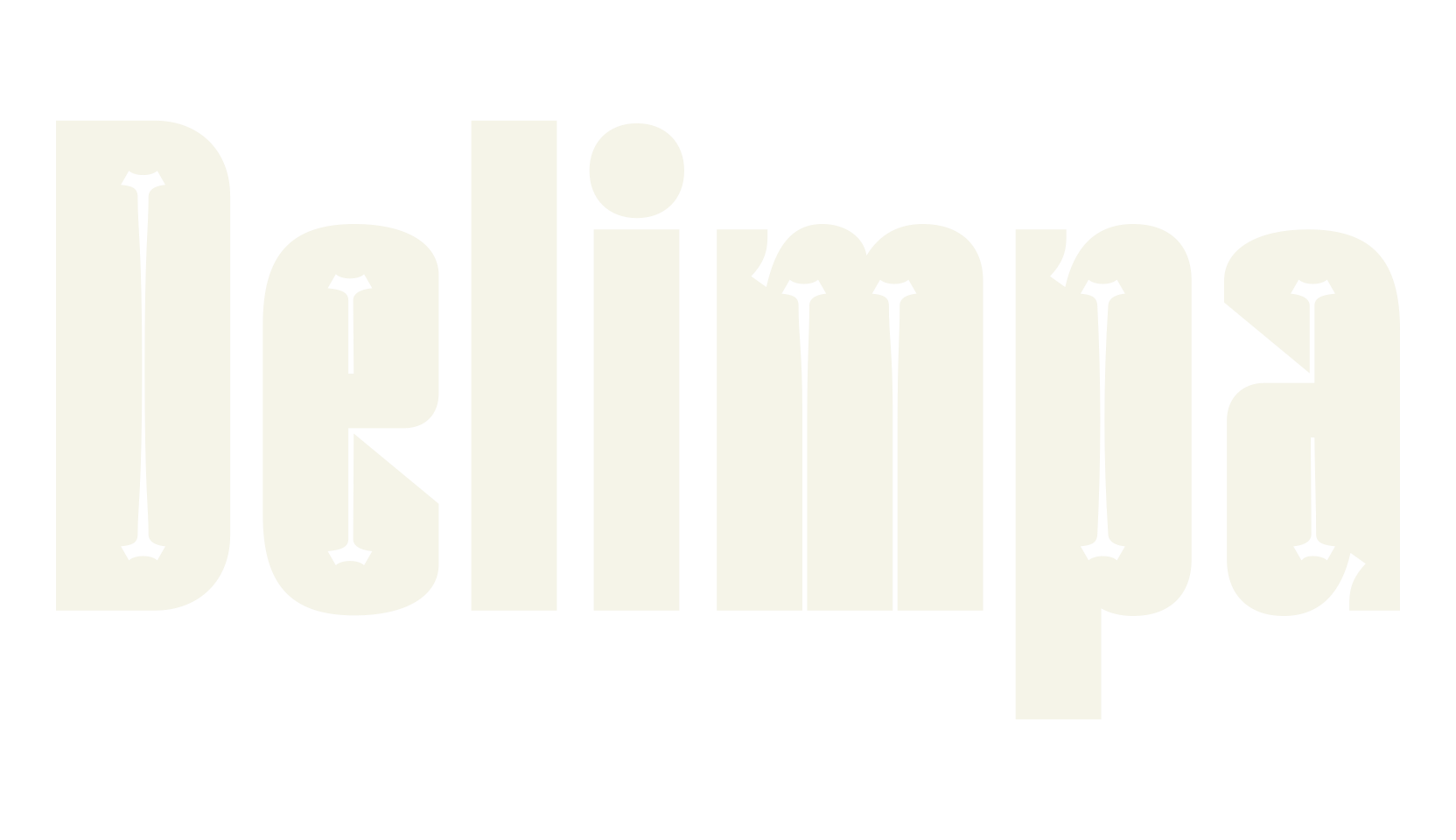 Delimpa, bold font preview