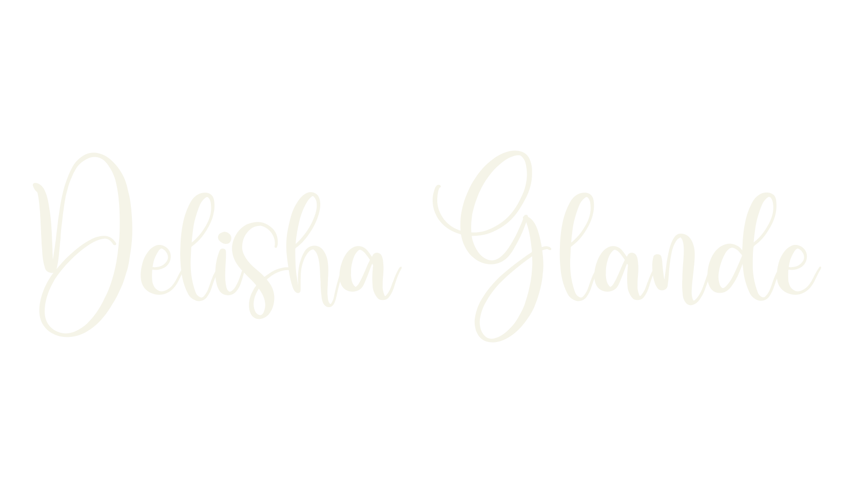 Delisha Glande, script font preview