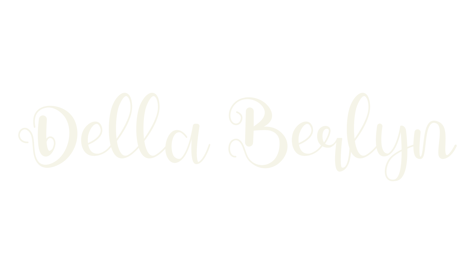 Della Berlyn, script font preview