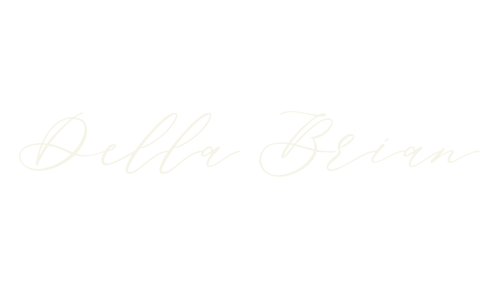 Della Brian, fashion script font preview