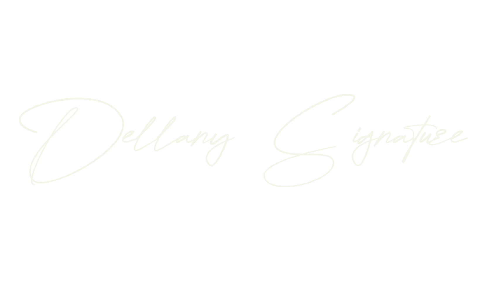Dellany Signature, cursive font preview