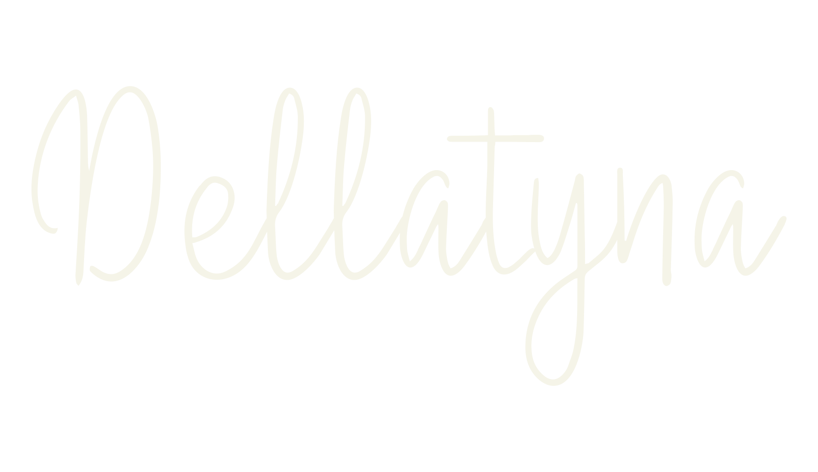 Dellatyna, hand lettering font preview