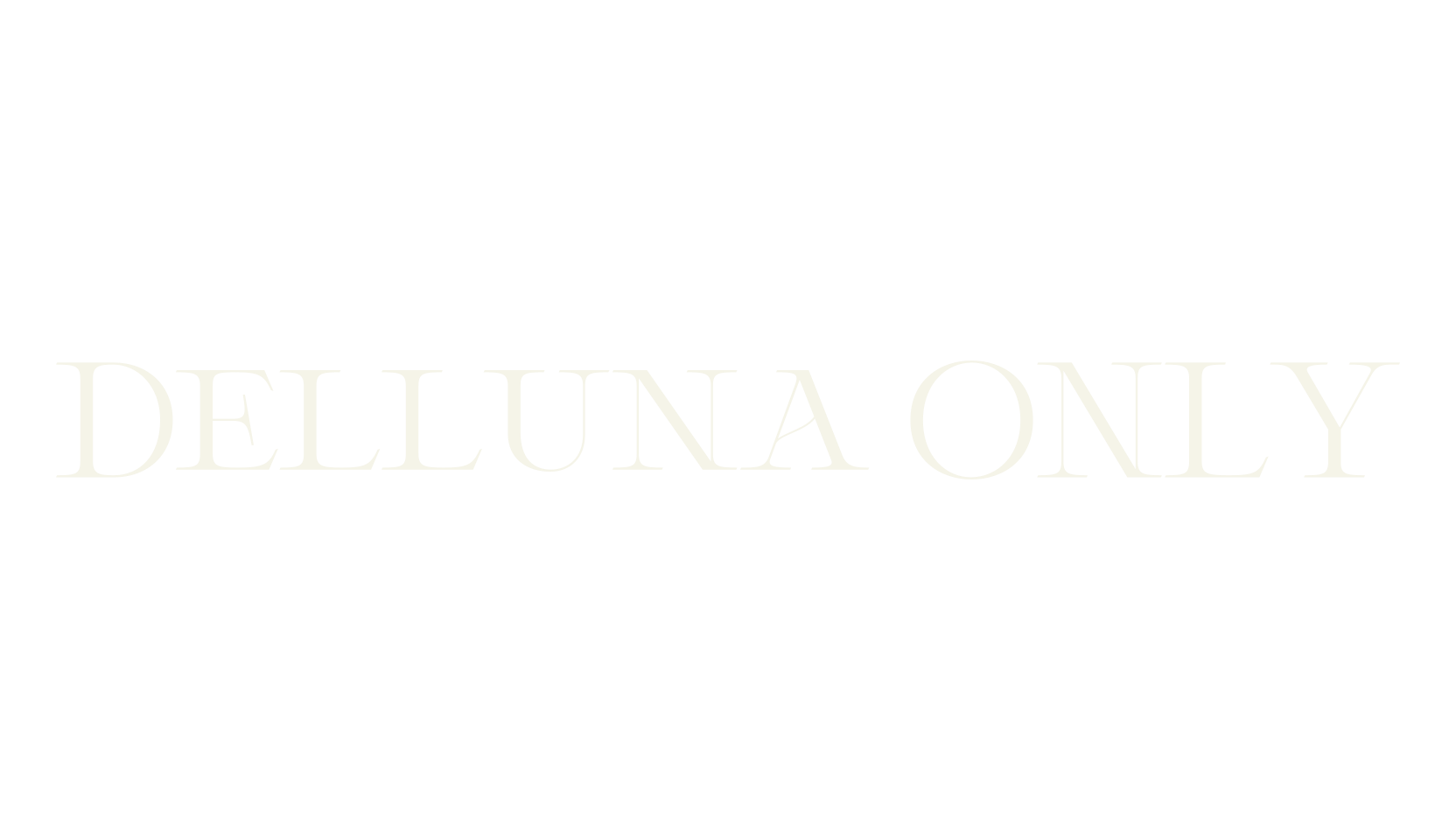 Delluna ONLY, calligraphy font preview