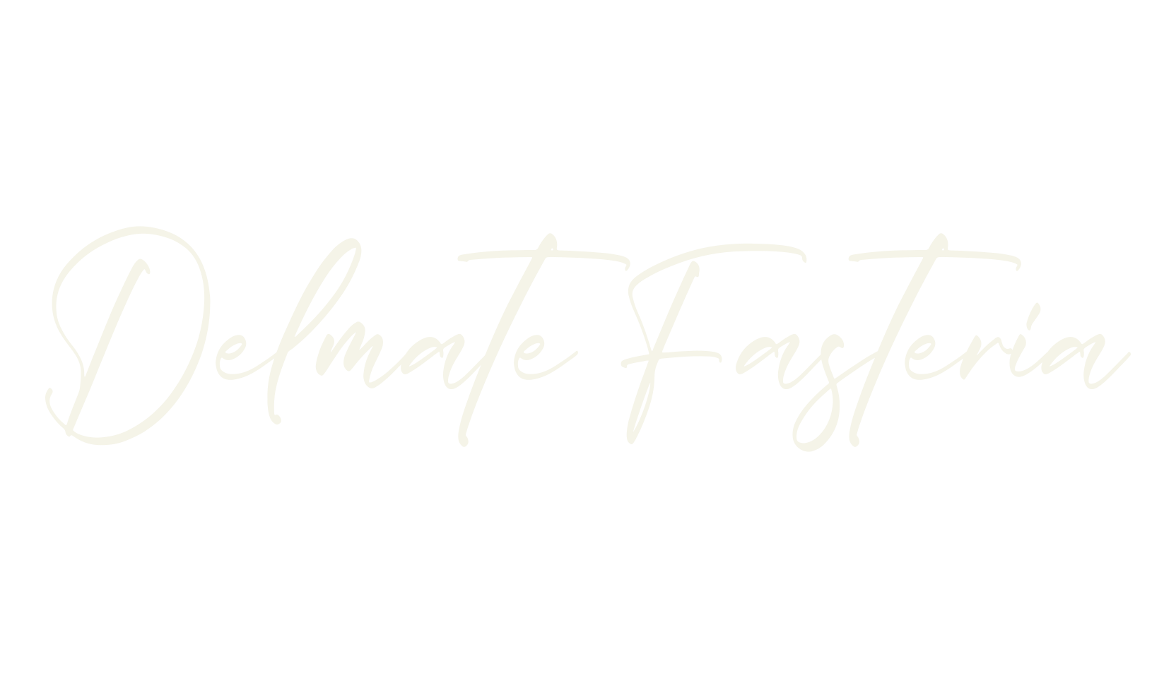 Delmate Fasteria, script font preview