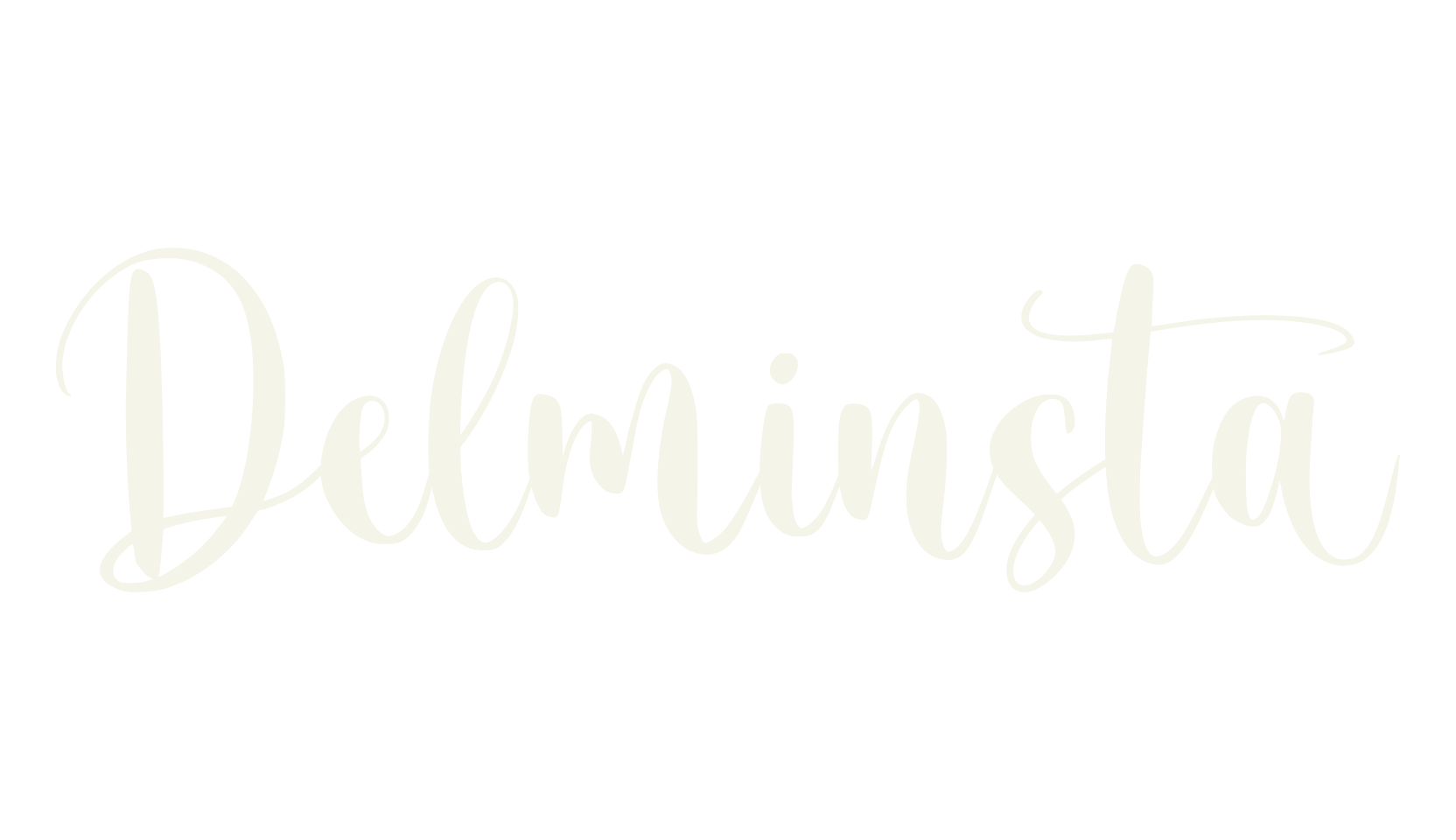 Delminsta, calligraphy font preview