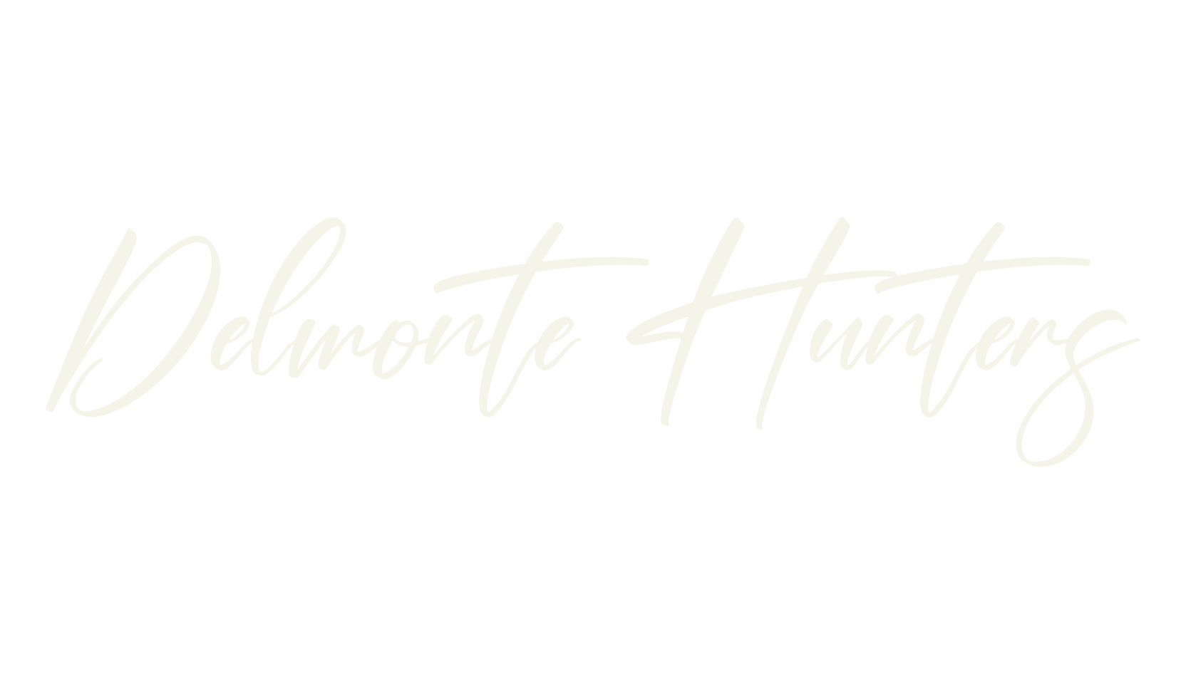 Delmonte Hunters, script font preview