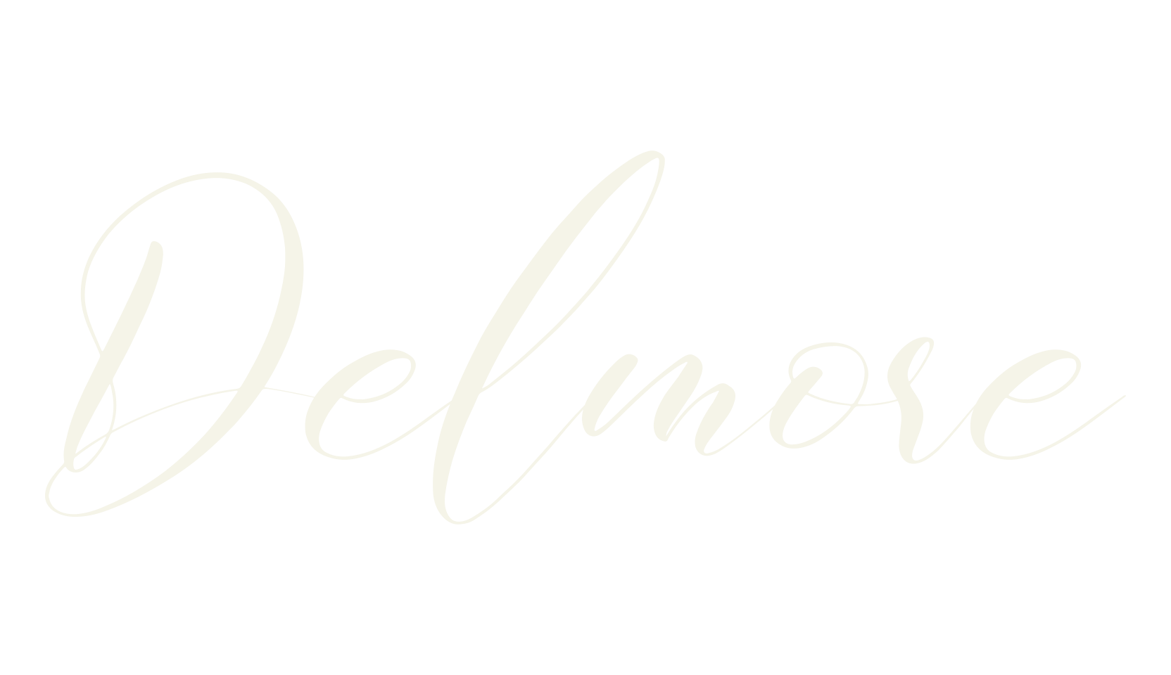 Delmore, script font preview