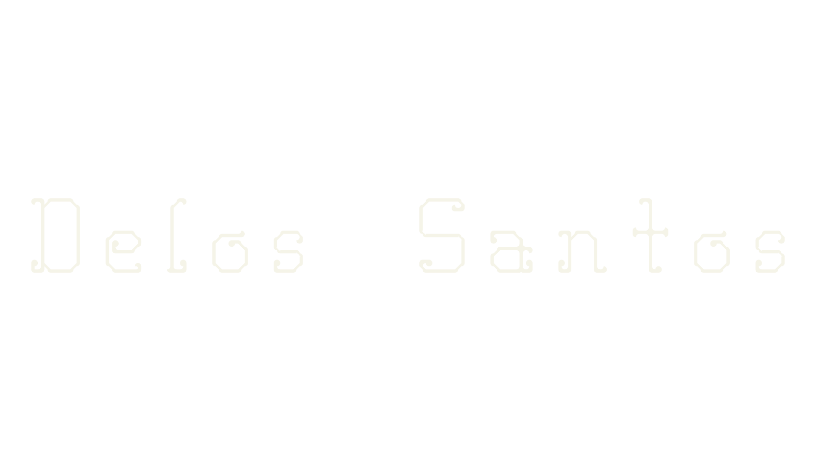 Delos Santos, display font preview