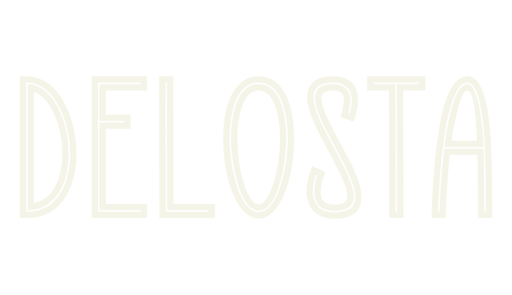 Delosta, cute font preview