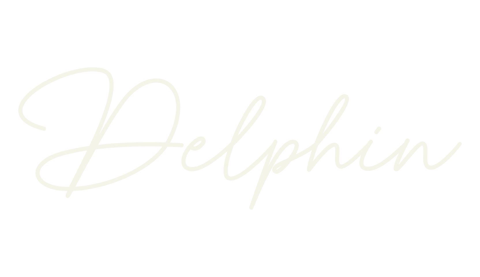Delphin, logo font preview