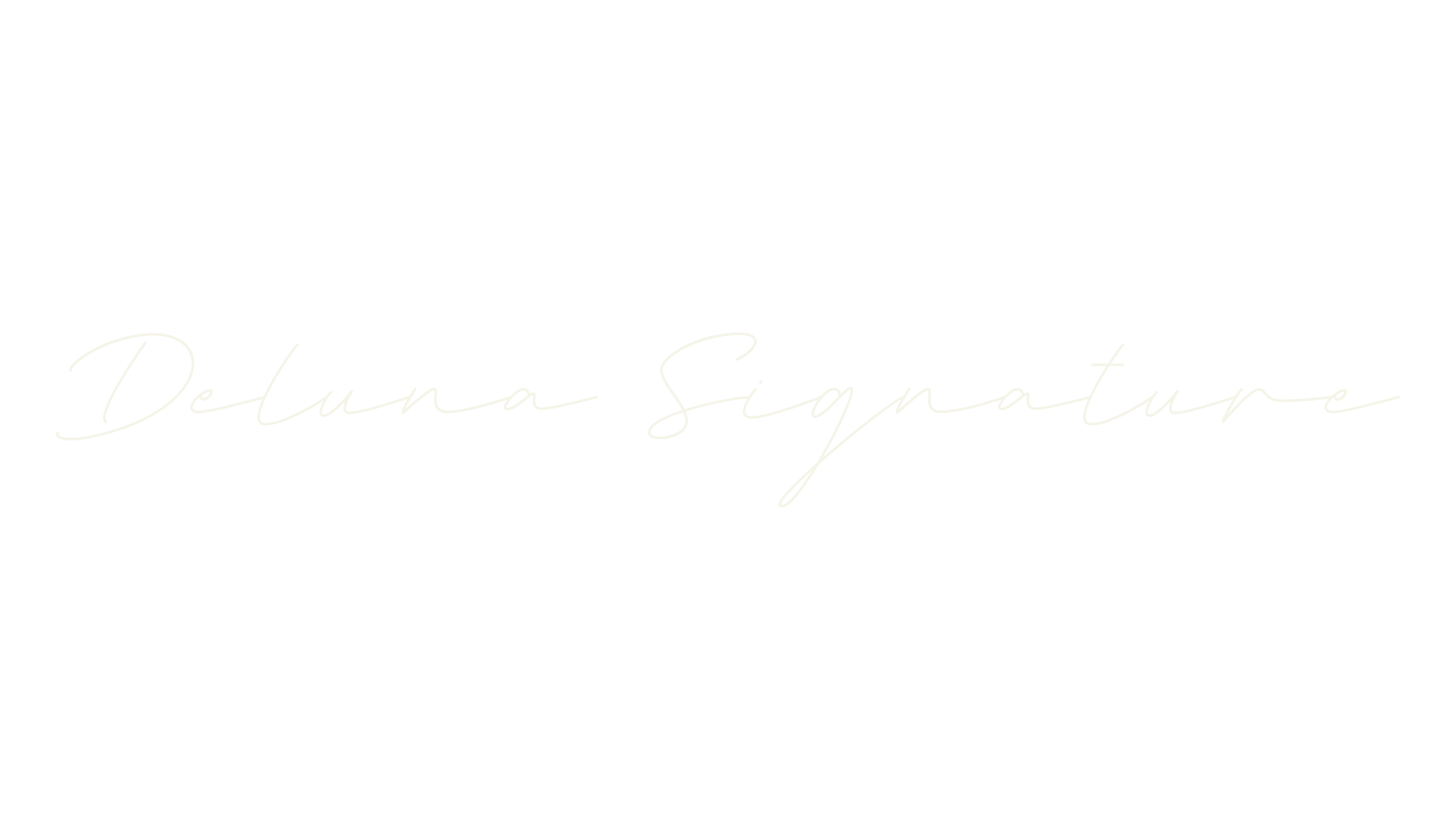 Deluna Signature, script font preview