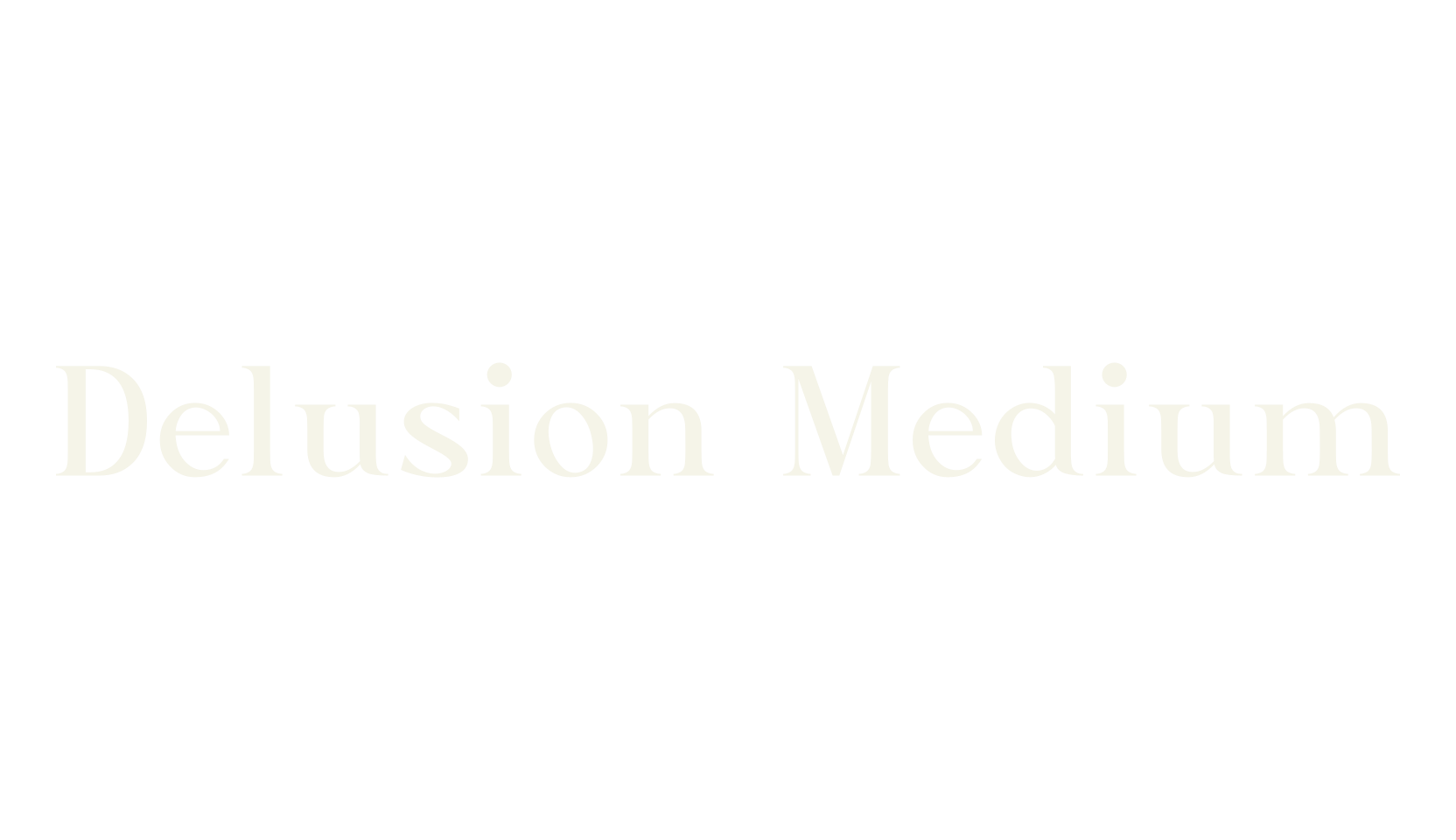 Delusion Medium, typography font preview