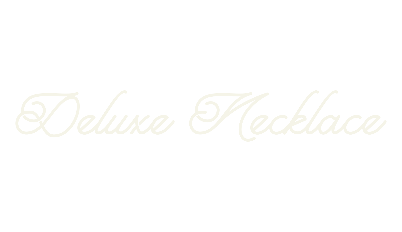 Deluxe Necklace, fashion script font preview