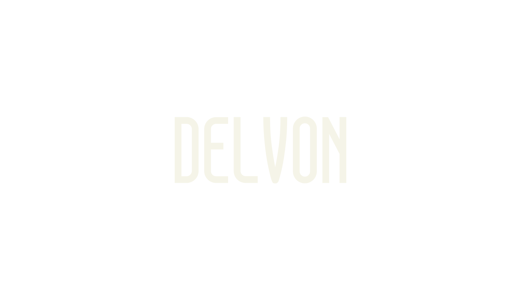 DELVON, typography font preview