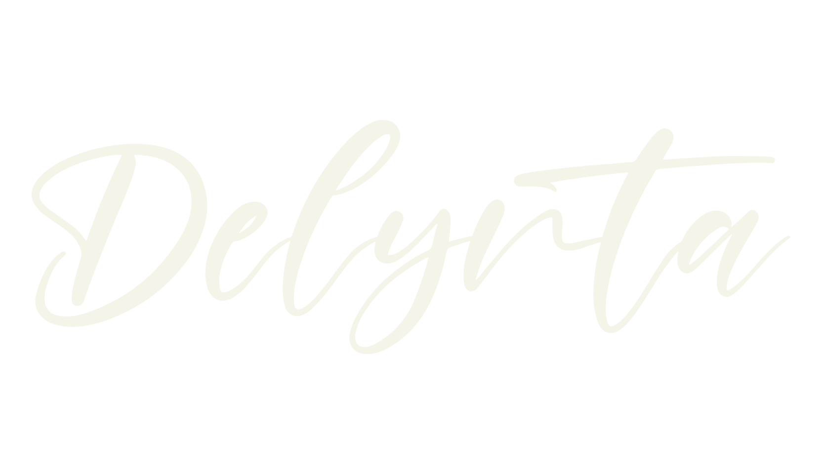 Delynta, script font preview