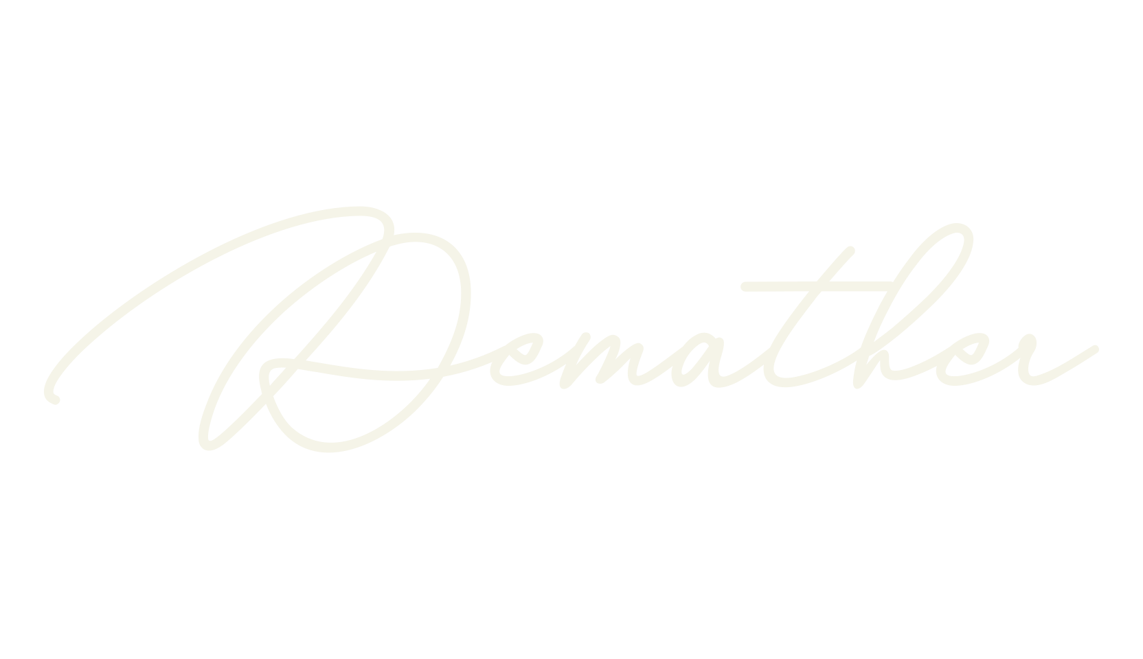 Demather, fashion script font preview