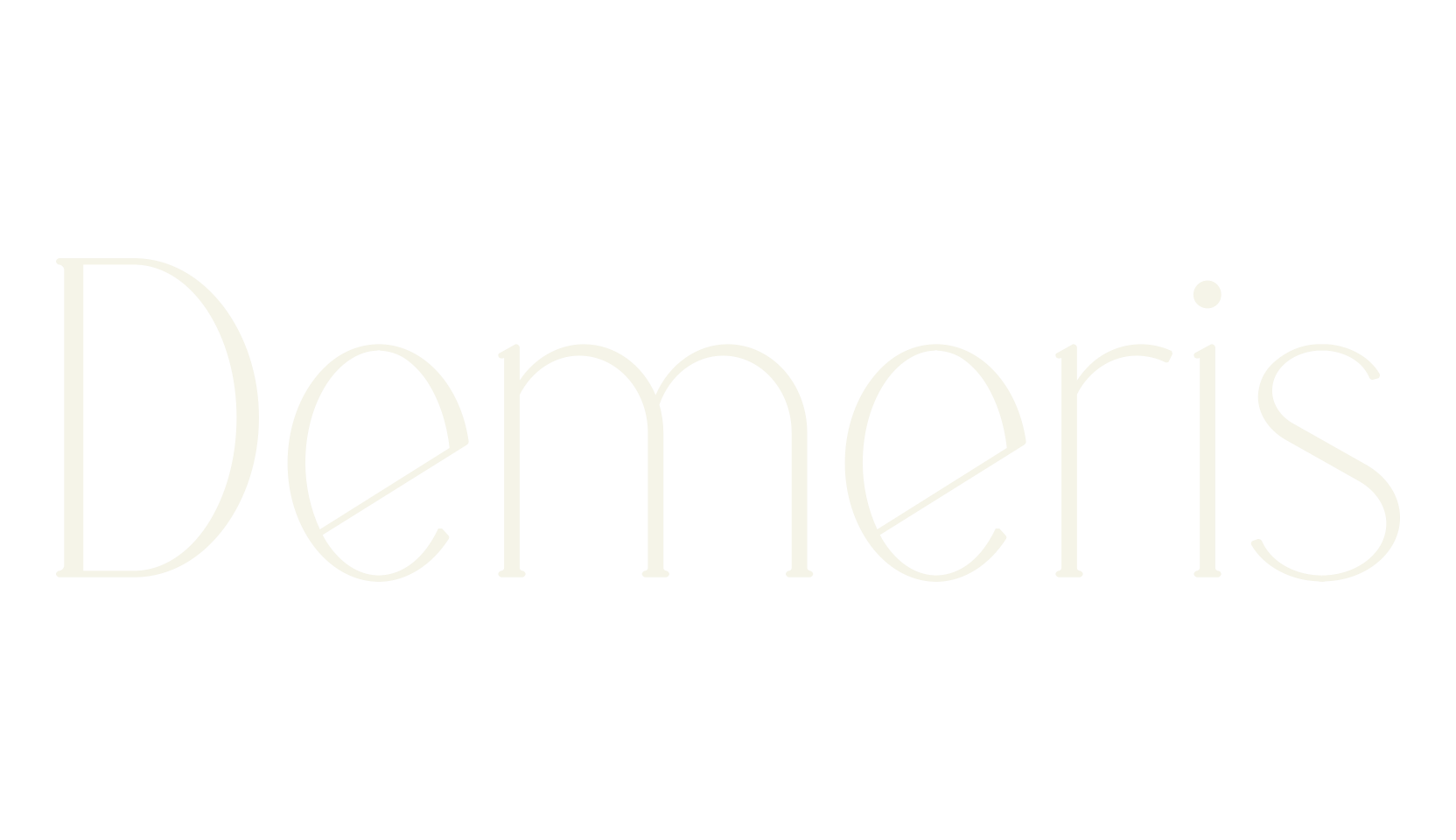 Demeris, serif font preview
