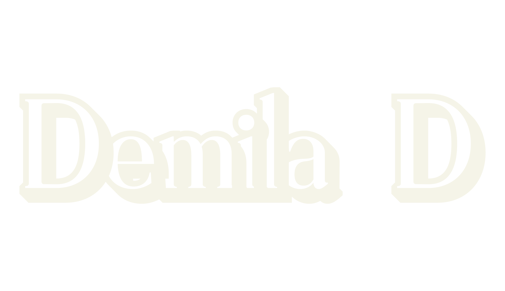 Demila 3D, 3d font preview