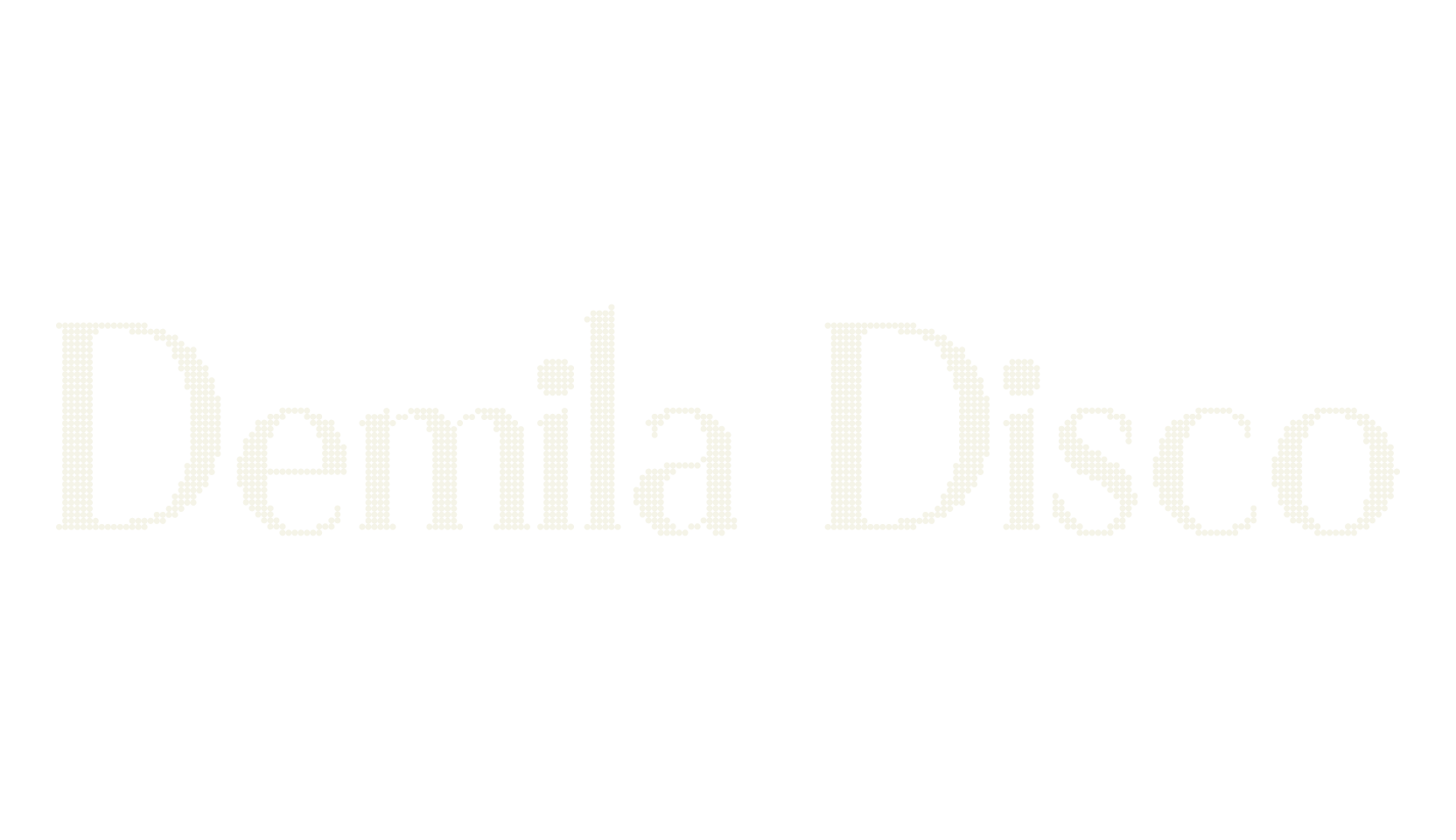 Demila Disco, logo font preview