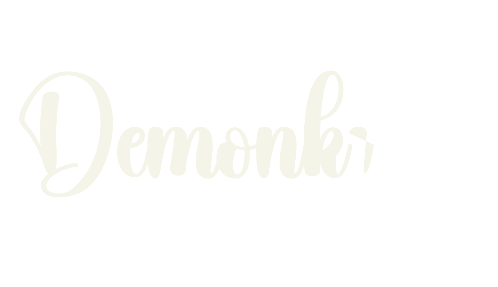 Demonking, calligraphy font preview