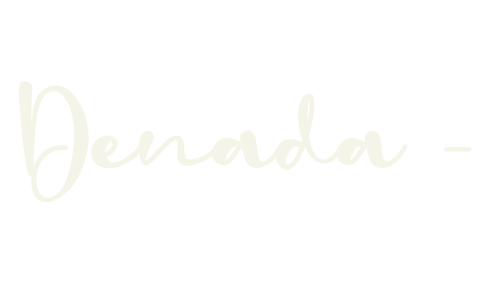 Denada -, business font preview