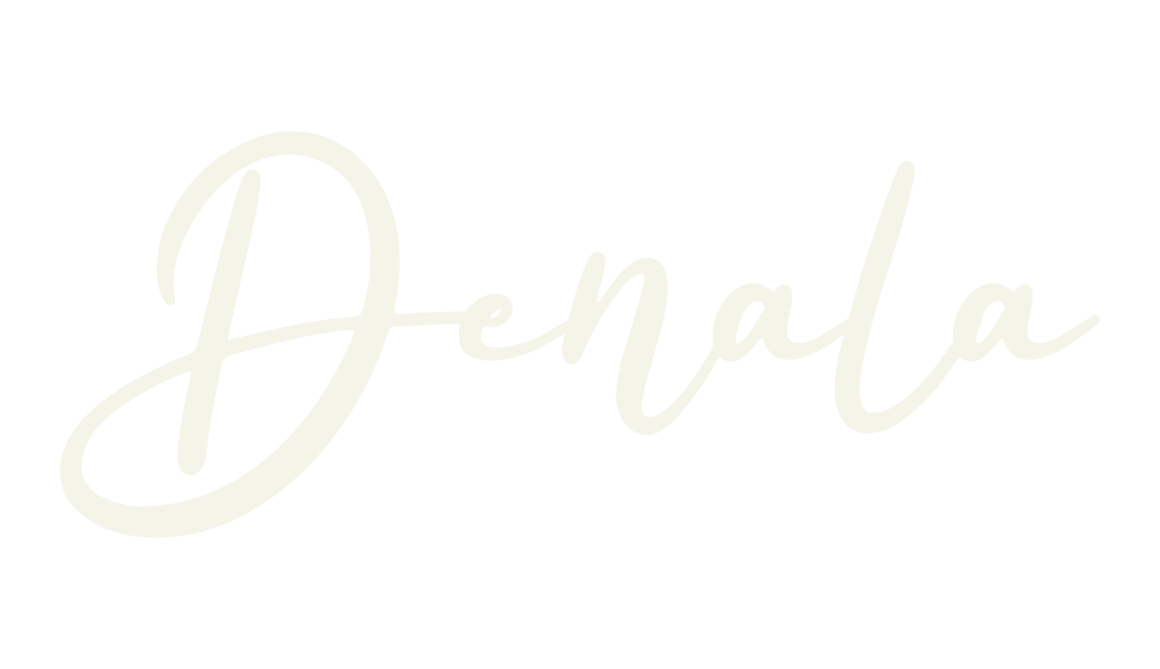 Denala, cursive font preview