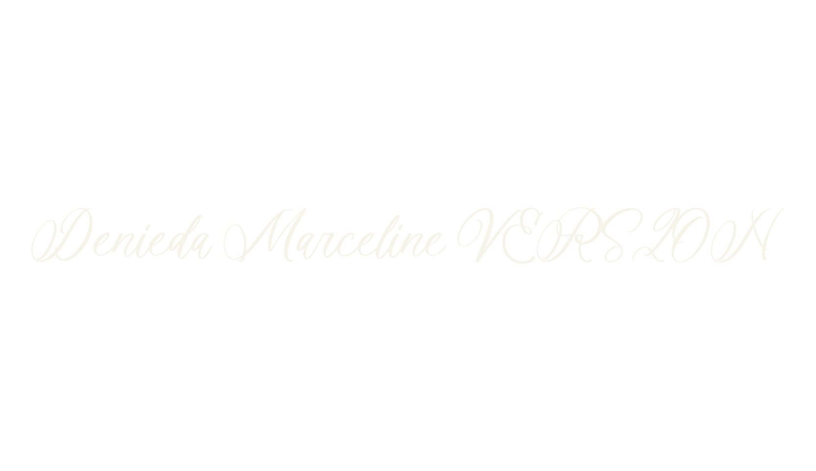 Denieda Marceline VERSION, script font preview