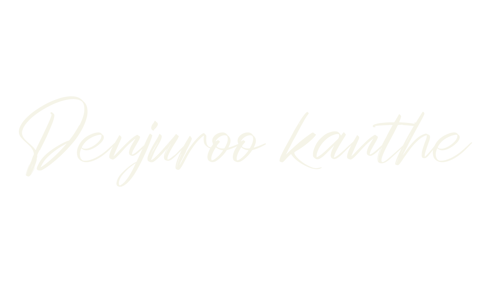 Denjuroo kanthe, quirky font preview