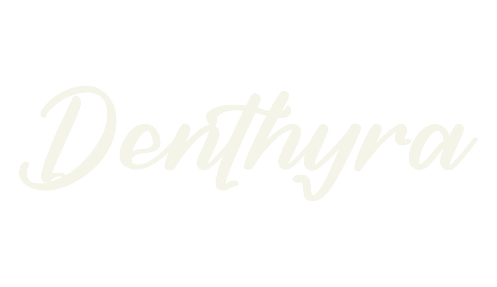 Denthyra, script font preview