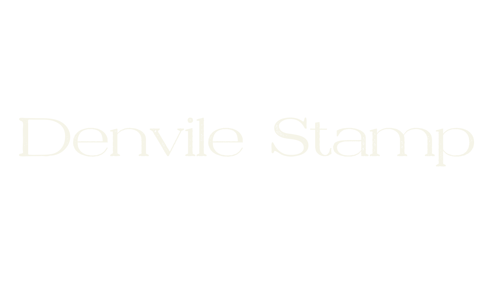 Denvile Stamp, stamp font preview