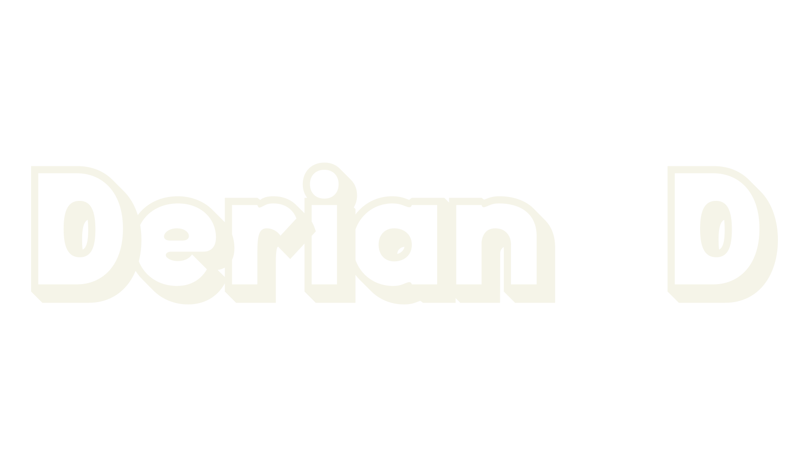 Derian 3D, 3d font preview