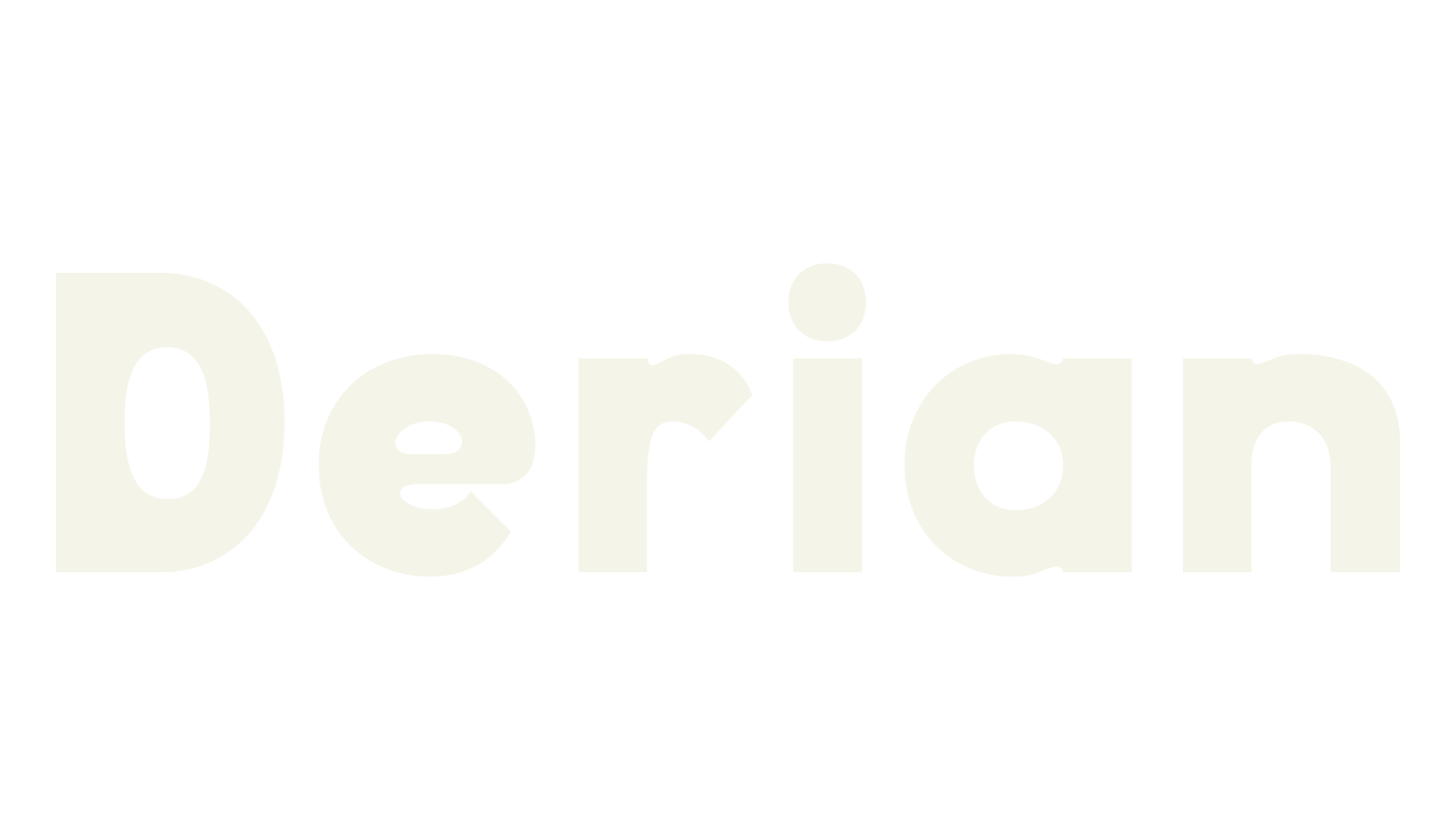 Derian, clean font preview