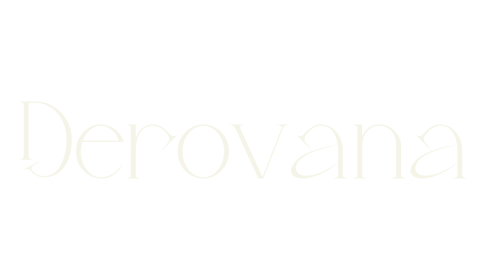 Derovana, fancy font preview