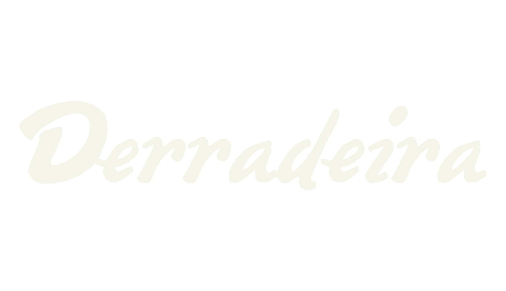Derradeira, handwritten font preview