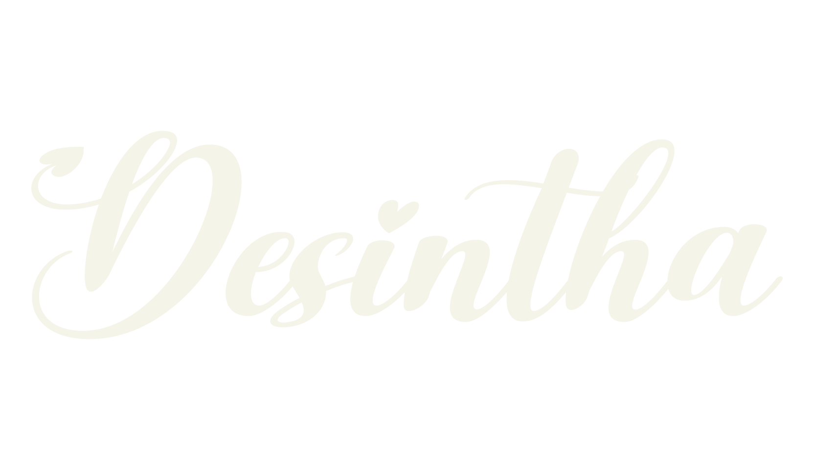 Desintha, calligraphy font preview