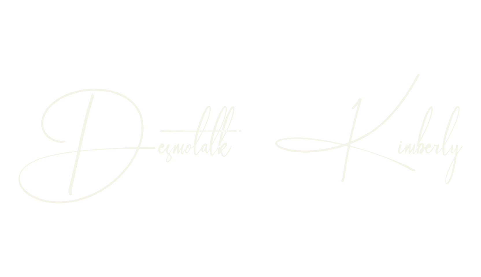 Desmotalk Kimberly, fancy font preview