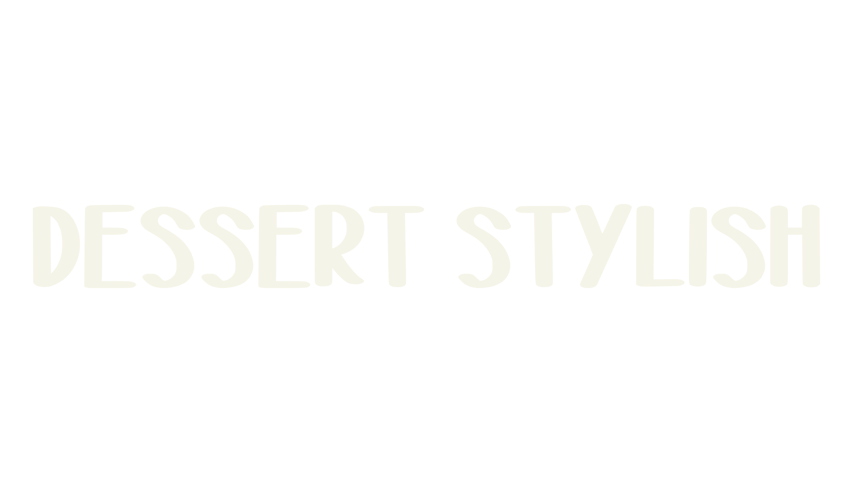 Dessert stylish, cute font preview