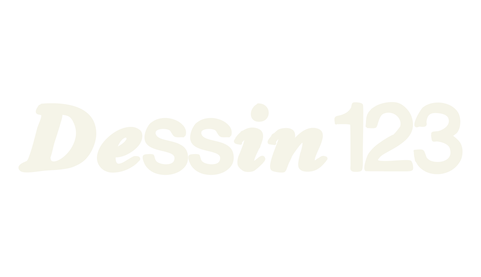 Dessin123, display font preview
