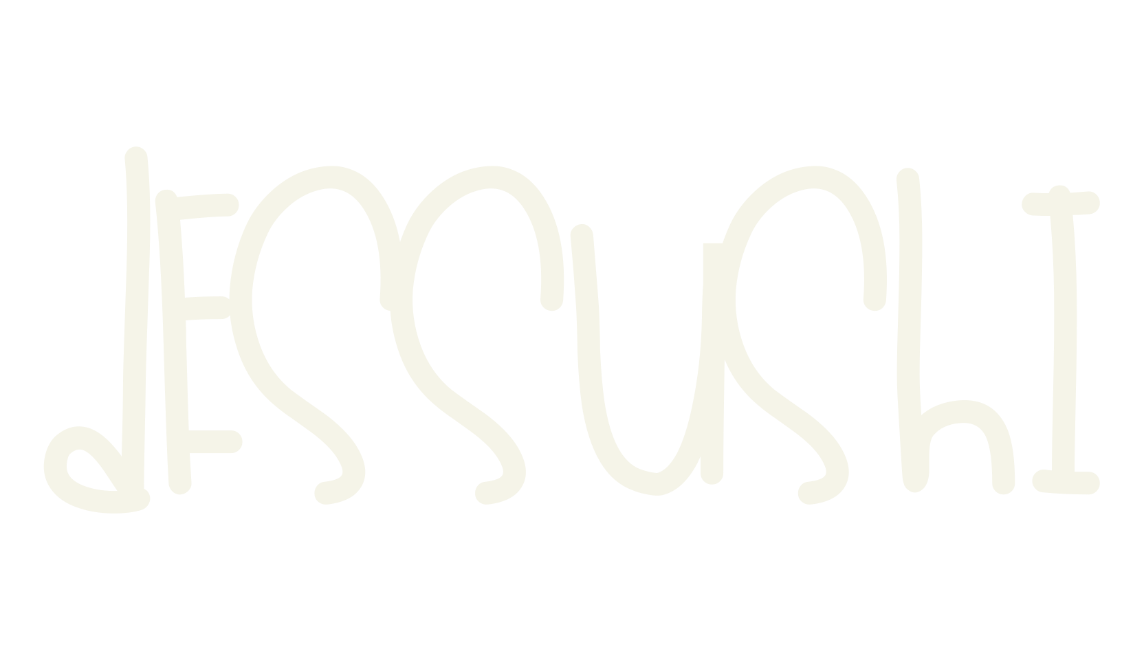Dessushi, handwritten font preview