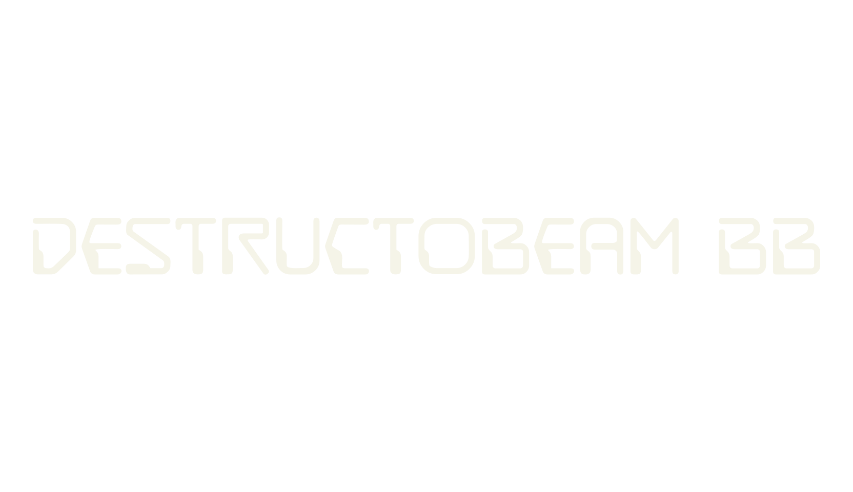 DestructoBeam BB, display market font preview