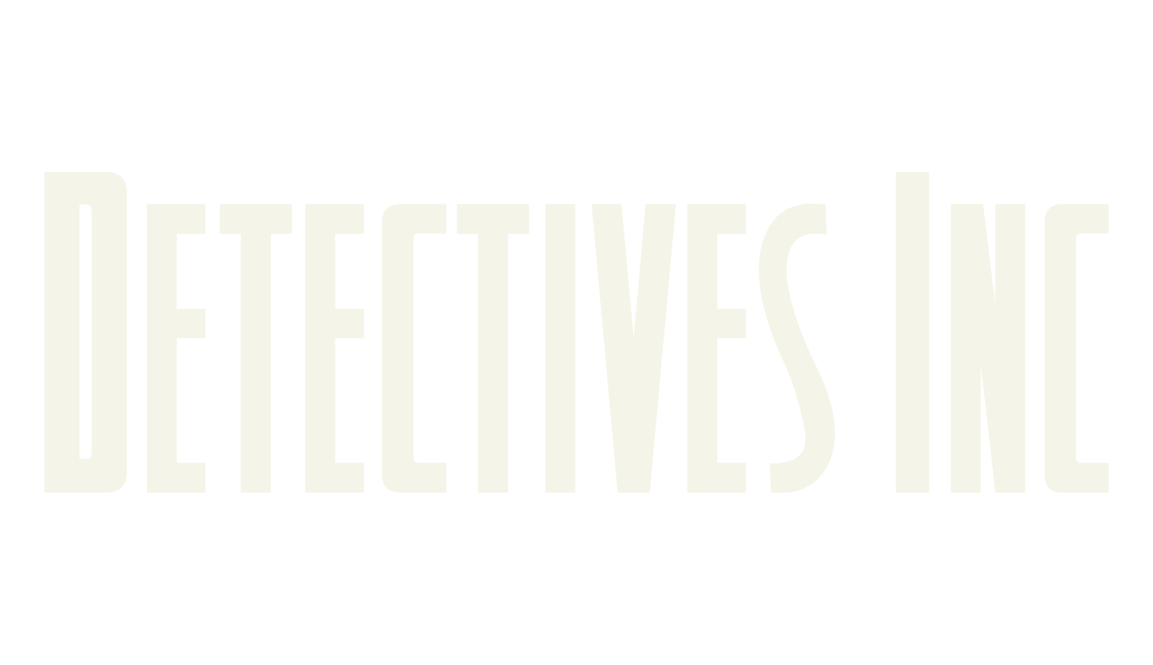 Detectives Inc, display market font preview