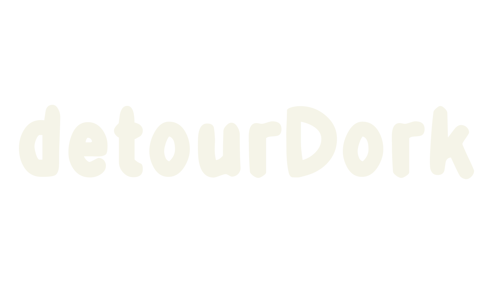 detourDork, bold font preview