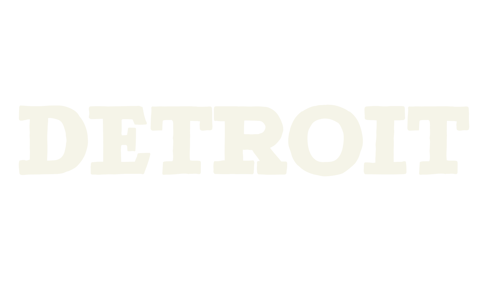 Detroit, display market font preview
