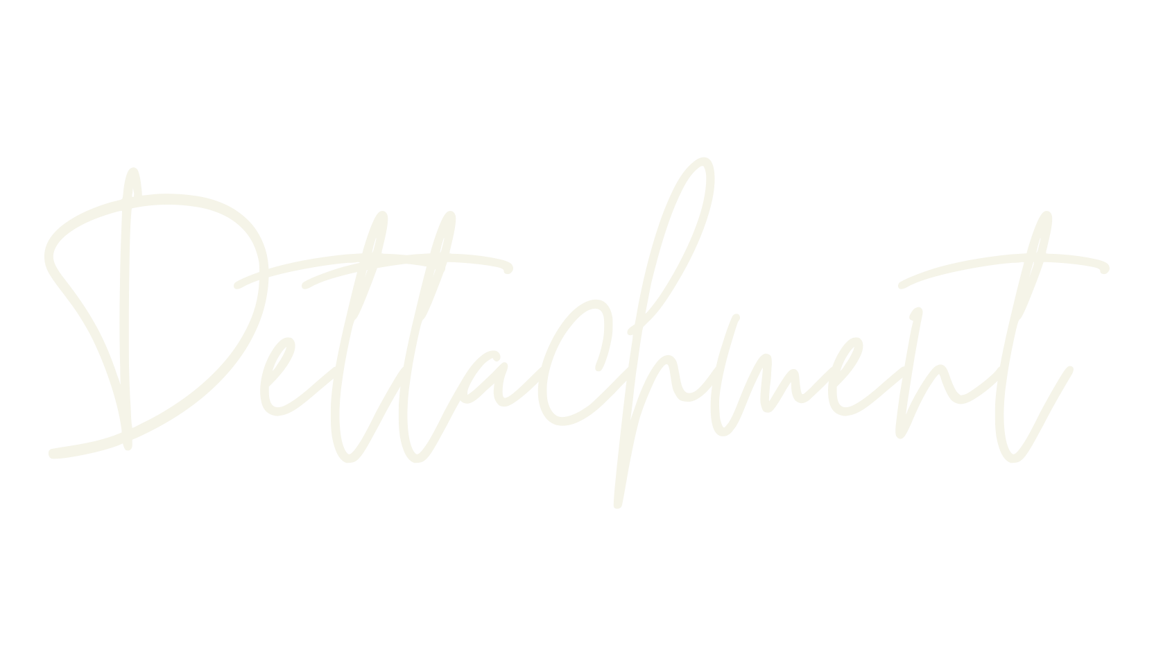 Dettachment, handwritten font preview