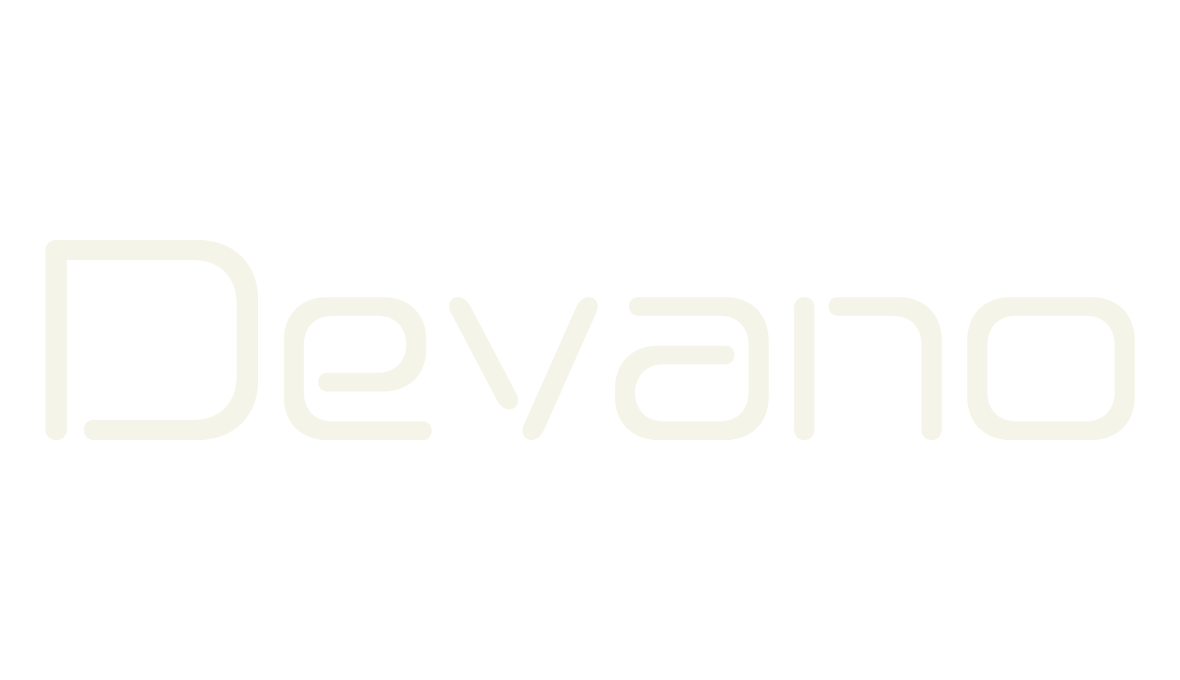 Devano, futuristic font preview